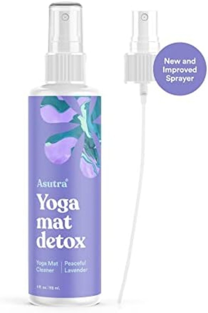 Organic Lavender Yoga Mat Cleaner Spray - 4 fl oz, No Residue