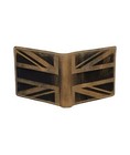 Mens Leather Wallet UK Emboss RFID SAFE Contactless Card ID Blocking