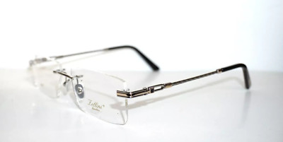Zellini Lunettes ZL1306 C2 23KGP Silver Rimless Eyeglasses Frames 57-18-145