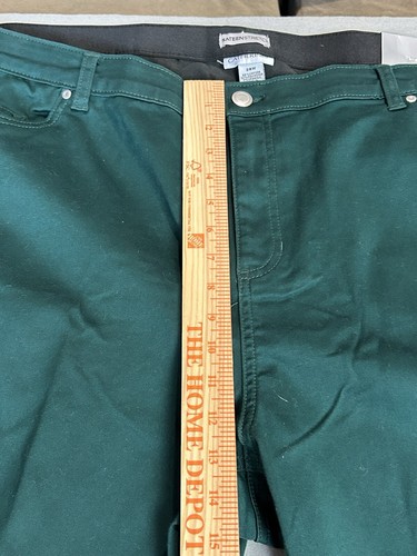 Catherines Women's Sateen Stretch Pants COMFORT WASIT STRAIGHT LEG 28W - Picture 10 of 11