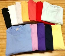 47" inch long coverup. Short Sleeve, 100% ctn. Ribbed neck. OSFM. Made in USA.