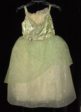 EUC Disney Store Princess and the Frog Princess TIANA Deluxe Costume Size 5/6
