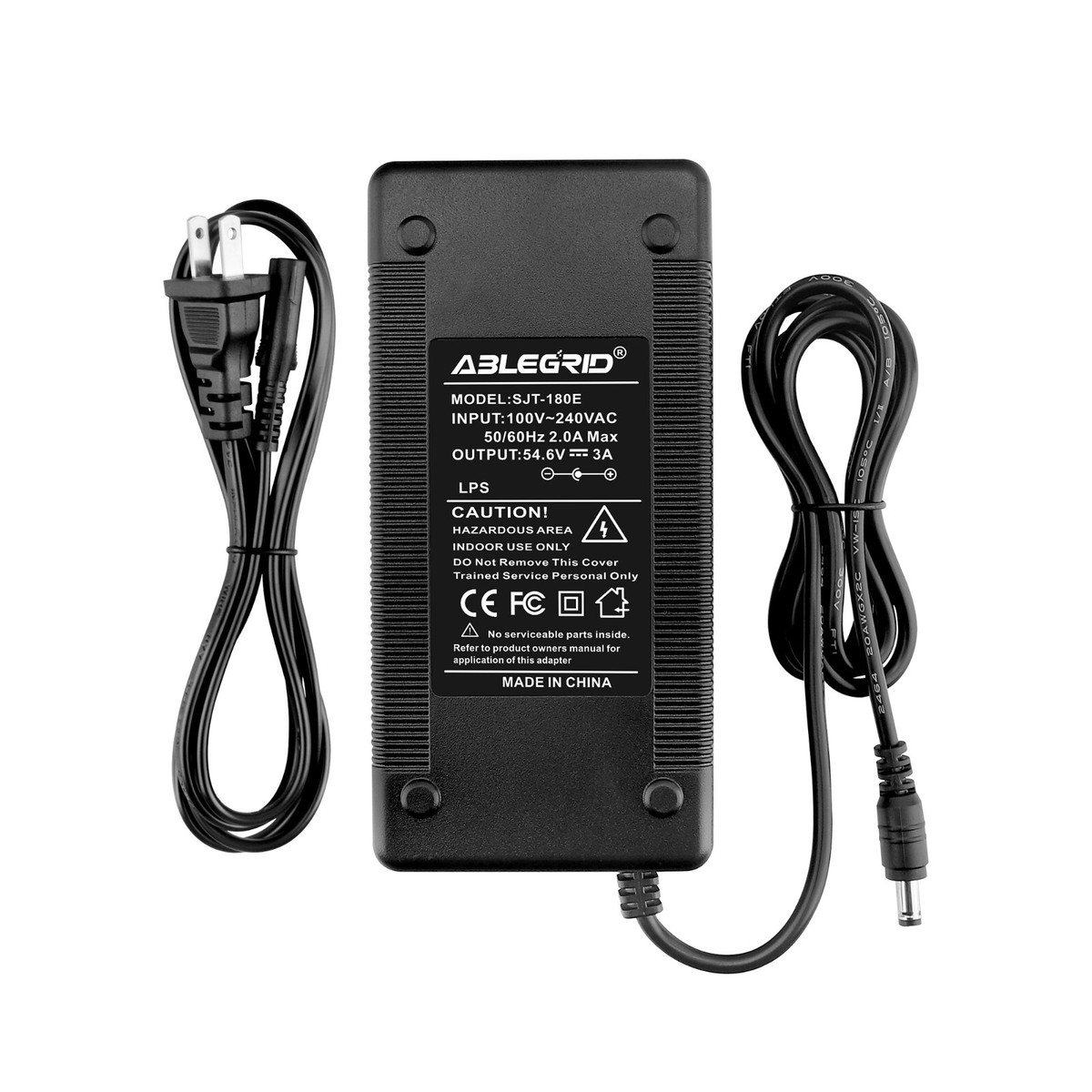 54.6V 3A Adapter Charger For GOTRAX GX1 GX2 Electric Scooter