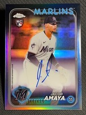 2024 Topps Chrome REFRACTOR ROOKIE AUTO Jacob Amaya 248/499