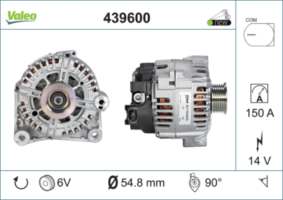 Alternator Fits BMW 1 Series 3 Series OE 12317802927 Valeo 439600 