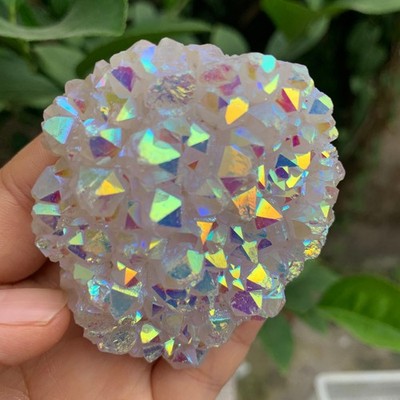 141g  Natural Crystal Angel Aura Quartz Cluster XL Crystal Energy Healing