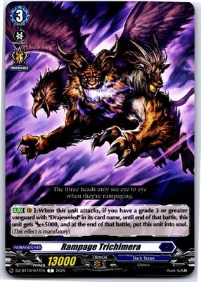 RAMPAGE TRICHIMERA DZ-BT10/077EN C CARDFIGHT!! VANGUARD MP