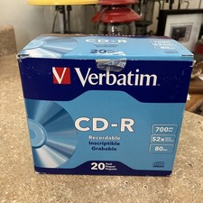 VERBATIM CD-R MUSIC RECORDABLE CD JEWEL CASES 80MIN 700MB 18 NEW