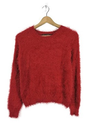 QED LONDON Strickpullover Damen Pullover Gr. DE 36 rot Casual-Look