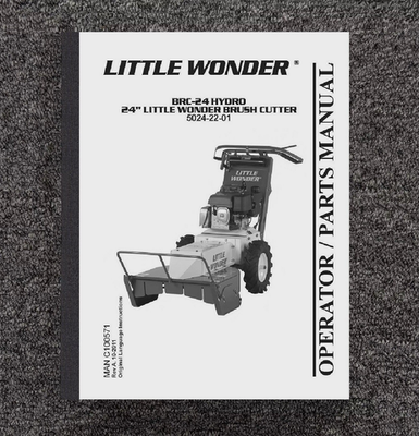 #ad Operator Fits Little Wonder Brush Cutter BRC 24 Hydro 5024 22 01 Rev A. 10 2011 $19.90
