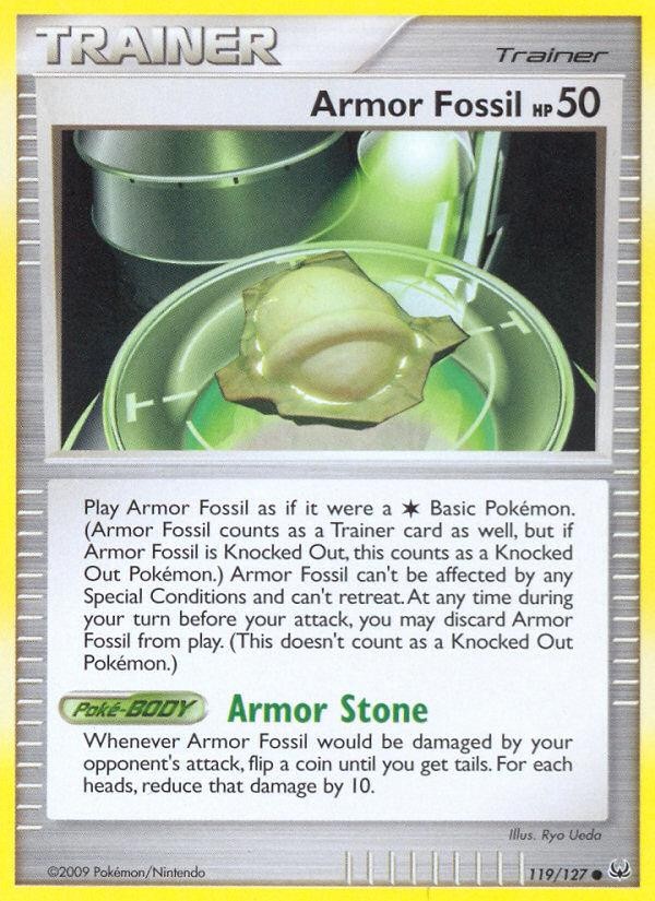 Pokemon Armor Fossil (119/143) Platinum LP