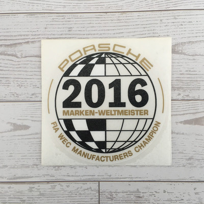 2016 WELTMEISTER Porsche FIA WEC World Champion Historic Motor Racing Sticker