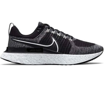 Nike React Infinity Run Flyknit 2 Black White Oreo Grey CT2357-101 Mens Size 8.5