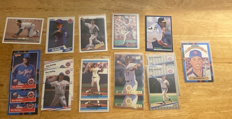 Ron Darling 29 Card Lot Mets A’s