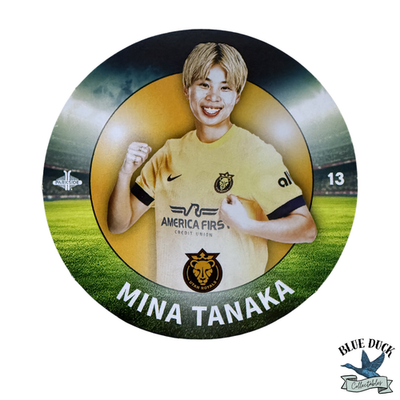 #ad #ad Mina Tanaka 2025 Parkside NWSL 3quot; DIE CUT BALL DISC CARD #13 Utah $4.99