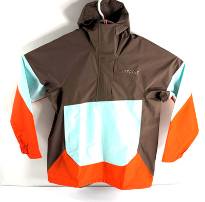 Adidas Terrex Xploric 2.5L Climaproof Anorak Jacket Earth Strata Women L  JL9813