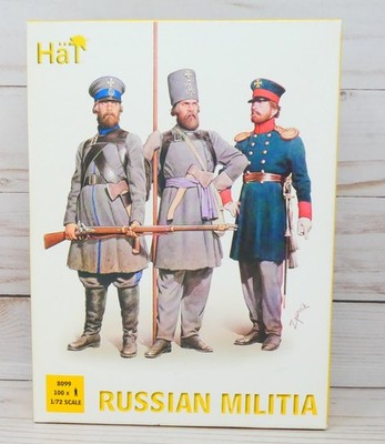 HaT 8099, Russian Militia Soldiers, 100 Figures in Box, 1/72 Scale
