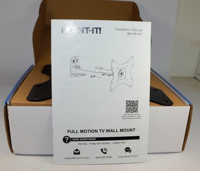 Mount-It #MI-4151 Full Motion TV Mount New