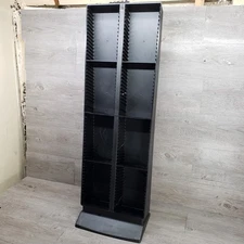 Laserline 120 Capacity CD Storage Tower Stand Rack Black Vintage Rare