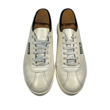 Chanel Uniform Calfskin Leather Tennis Sneakers   Size EU 38.5 Made in Italy