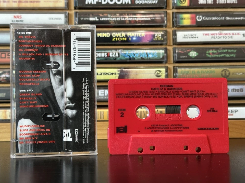 OG 1994 | Dare iz a Darkside - Redman RED Cassette | Erick Sermon Rockwilder VG+ - Image 3 of 4