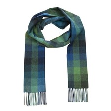 Irish Wool Scarf for Women  Men, Soft Warm Plaid Tartan Scarf, 9" x 78", Mad...