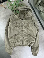 Bomber Jacket With Lacing Women`s Size XL