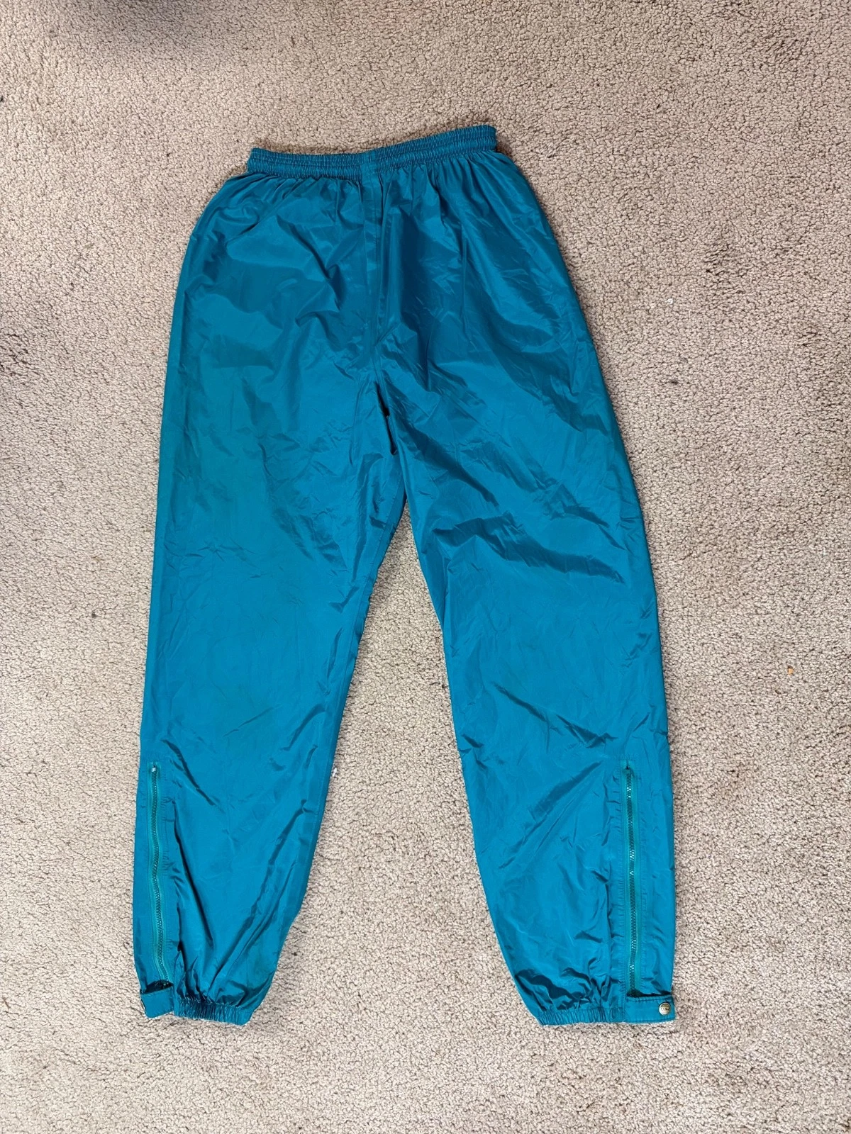 L.L. Bean Stowaway Rainwear GORE-TEX Teal Rain Pants 2468 Men's Medium Tall