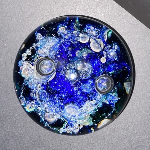 VINTAGE SELKIRK ~ SEA BURST ~ KUNSTGLAS STUDIO BRIEFBESCHWERER HANDGEFERTIGT IN SCHOTTLAND 1994 - Bild 4 von 5