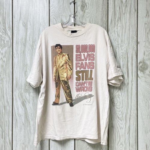 Vintage Elvis Presley 50,000,000 Elvis Fans Still Can't Be Wrong Y2K T-Shirt 2XL