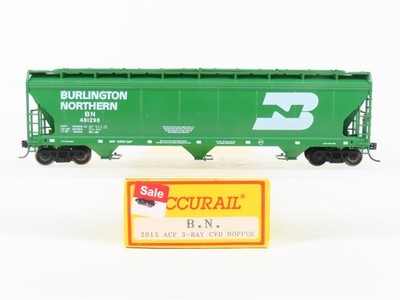 HO Accurail 2015 BN Burlington Northern 3-Bay Covered Hopper #481298 - Upgraded