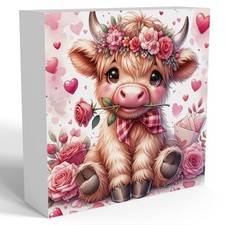 Valentines Day Decor Valentines Day Decorations Valentines Day Office Cow-16