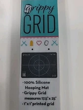 OESD Grippy Grid Silicone Hooping Mat 17.5 x 25 with 1 x 1 inch printed Grid NIP