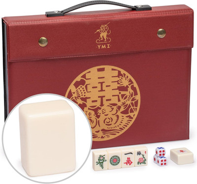 Small Size Chinese Mahjong Set,  Rogue Classic  with 146 Ivory Colored Tiles, Vi