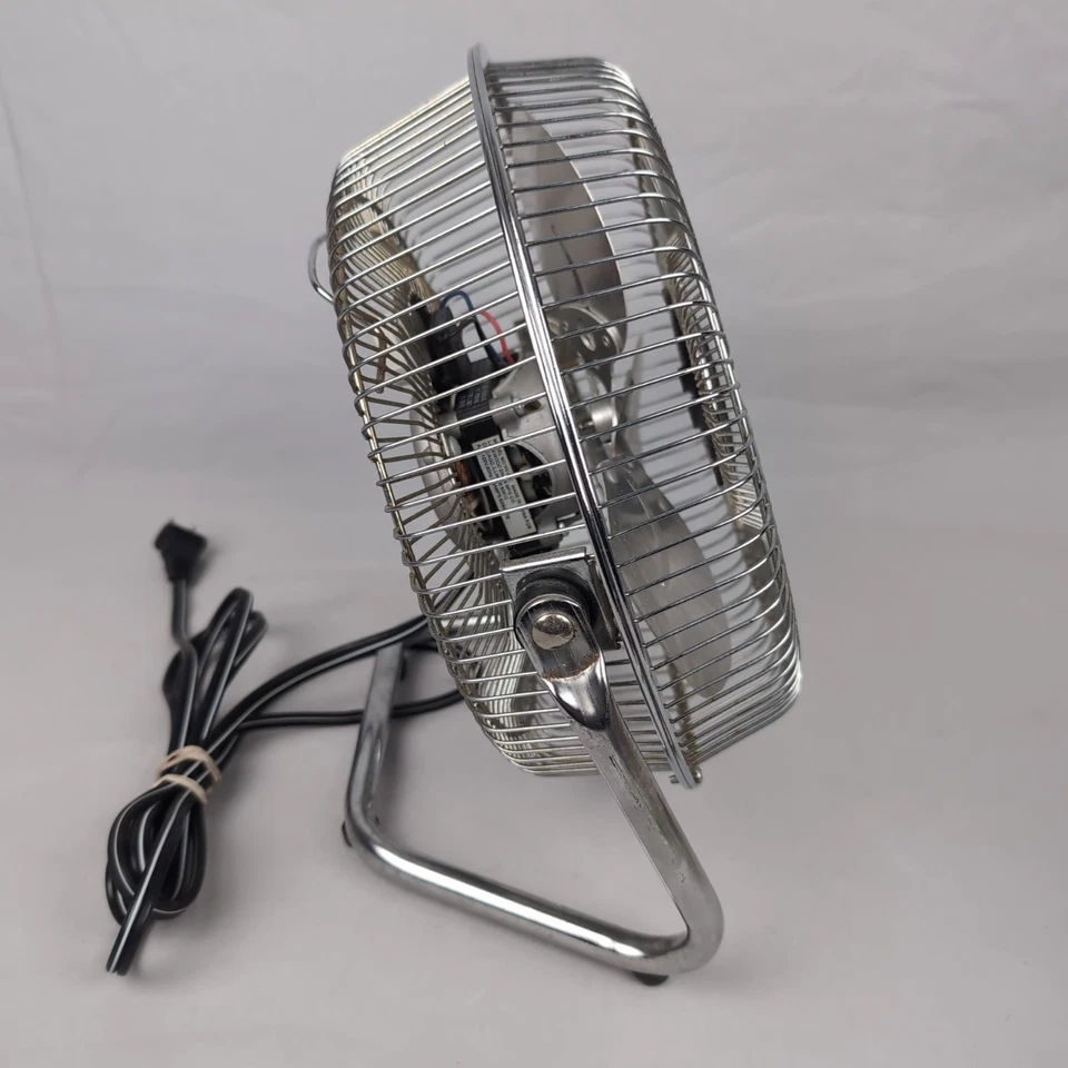 Ventilador elétrico Lakewood HV-12 12" 3 velocidades cromado metal ótimo estado TESTADO - Imagem 3 de 4