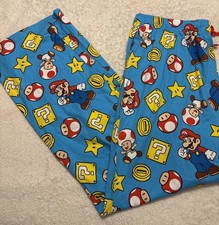 Super Mario Bros. Pajama Pants Sleep Nintendo Game Mario Men  s Medium