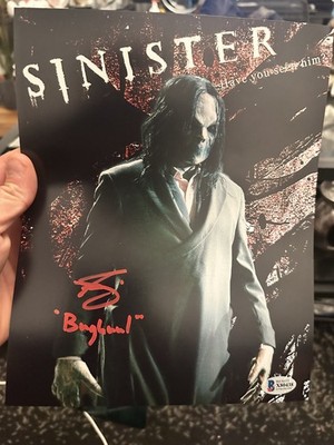 Nick King signed 10x8 Autogrammfoto - Horror - SINISTER - Bughuul - Mr Boogie 