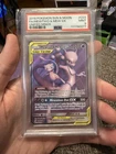 2019 POKEMON SUN & MOON UNIFIED MINDS #222 FULL ART/MEWTWO & MEW GX PSA 9