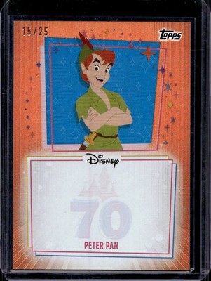 Peter Pan 2025 Topps Disneyland #UA-PP Magical Autograph Opportunity Orange /25