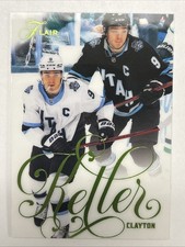 2025-26 25/26 Flair Green Image Variant Forecheck #128 Clayton Keller / 349