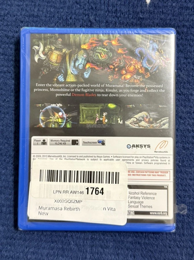 Muramasa Rebirth PlayStation PS Vita New SEALED/Imperfection - Image 2 of 3