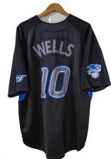 Vernon Wells #10 Toronto Blue Jays Vintage Y2K Nike Team Black Jersey Men's XL