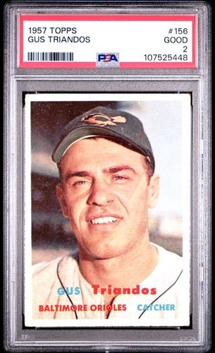 1957 Topps Gus Triandos #156 card