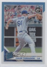 2019 Donruss Optic Rated Rookies Carolina Blue & White Prizm Caleb Ferguson 0c6