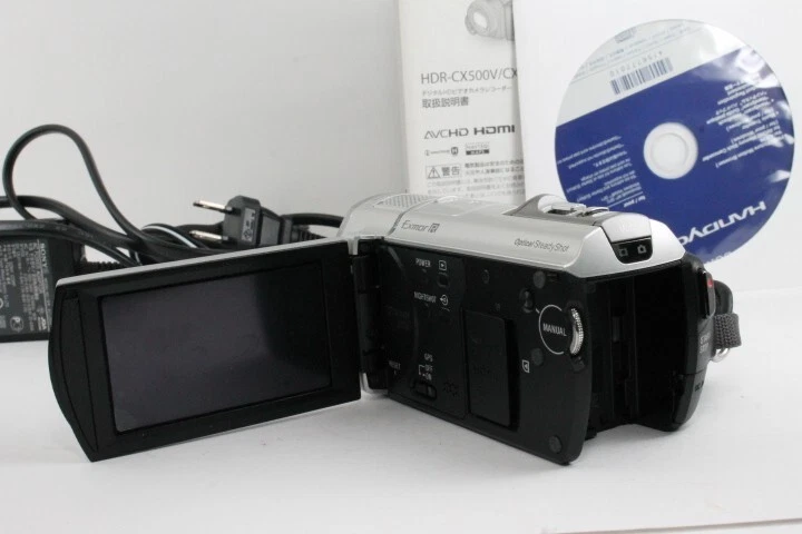 Sony Handycam HDR-CX500V Silver Camcorder Video Camera Full HD 12x Zoom Japanese - Image 4 of 4