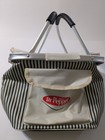 Dr. Pepper Collapsible Striped Picnic Basket Cooler,  Aluminum Handles - Leeds — photo 1