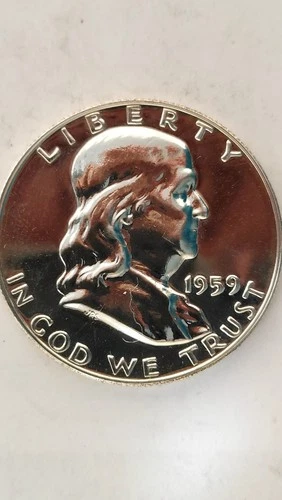 1959 United States Proof Franklin Half Dollar