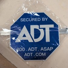 ADT Security Sign For Yard All Aluminum With Stake And Hardware