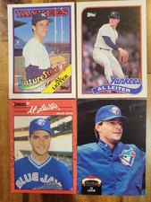 4 Al Leiter Rookie Error  With Another Player On His Card.  Rare And Corrected. rookie card picture