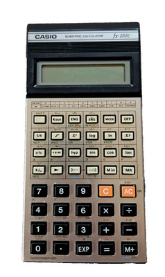 Casio fx-100C Scientific Calculator   Vintage 80er   funktioniert   selten